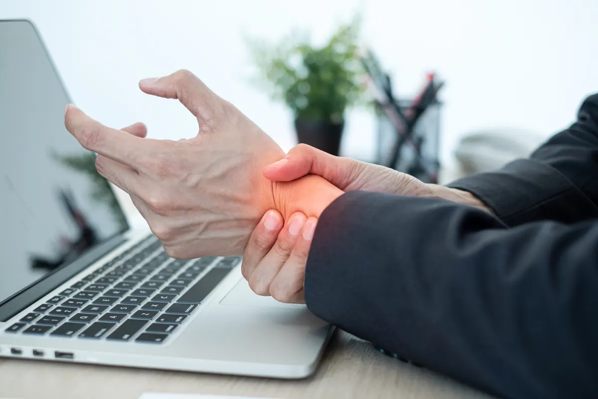 Wrist pain after long hours at a desk